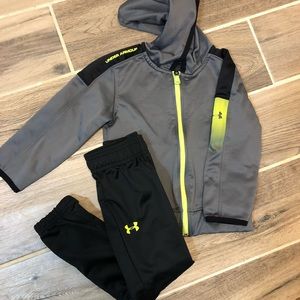Under Armour 3T Boys Track Suit Hoodie and Pants